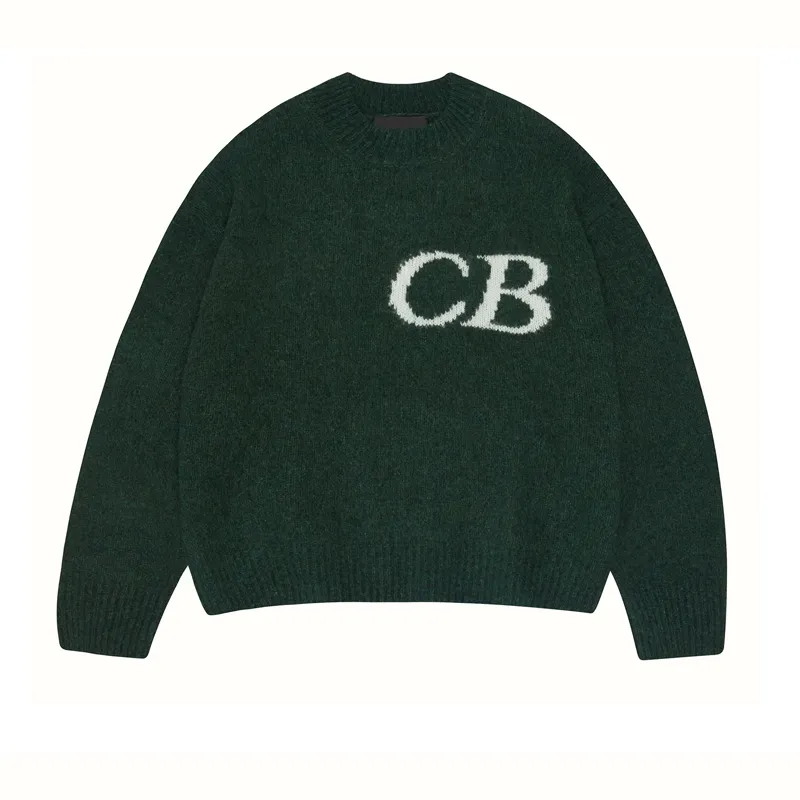 23FW Europa Otoño Invierno Suéteres Hombres Mujeres Casual Simple Mangas largas High Street Punto Sudadera de lana
