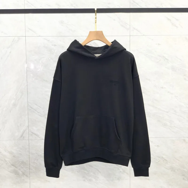 23FW Impresión de flocado Logo Sudadera con capucha EE. UU. Otoño Invierno Sudadera con capucha Sudadera con capucha de tela Ter