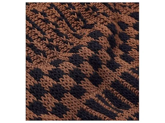 Ami Paris Suéteres Castaño Negro Multicolor 