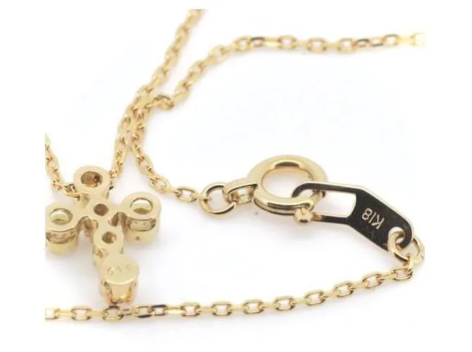 & Other Stories Collar de diamantes de Star Jewelry de segunda mano 0.10ct K18YG en excelente estado Dorado 