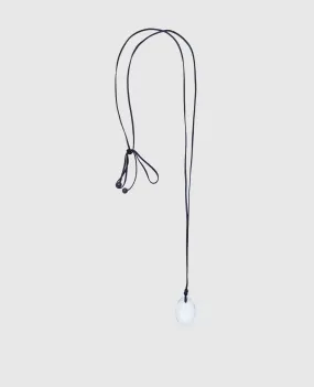 ANNIKA INEZ Necklace with a transparent pendant