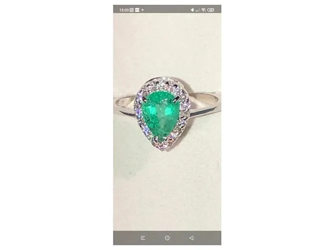 Autre Marque Anillos Verde 