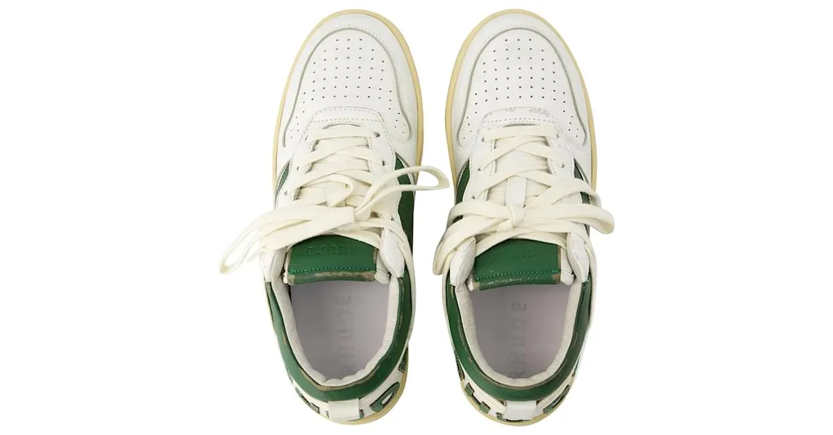 Autre Marque Zapatillas bajas Rhecess - Rhude - Piel - Blanco/verde 