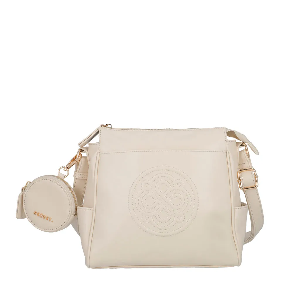 Bandolera para mujer Atenas beige M