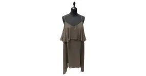 Bcbg Max Azria Vestido de Tirantes Marrón Castaño 