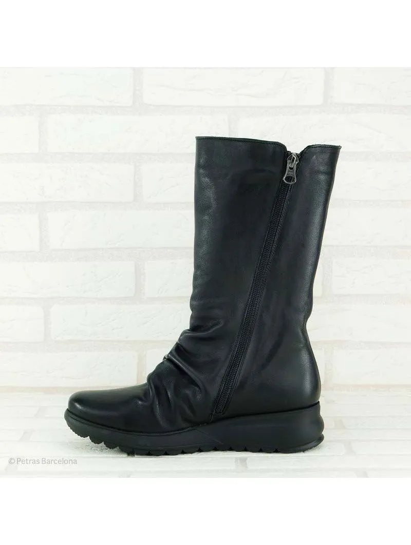 Bota caña alta Sergiotti doble cremallera 3361Negro