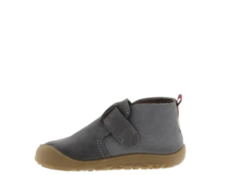 BOTIN BOSCO BAREFOOT EN SERRAJE VICTORIA EN COLOR MARINO Y GRIS 1370102