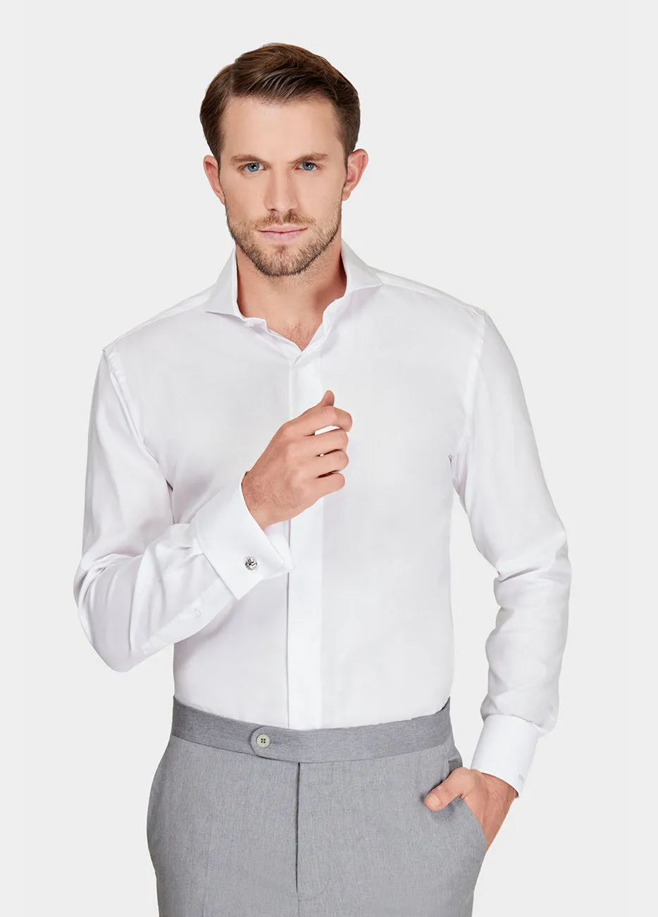 CAMISA BLANCA LISA DE PIQU