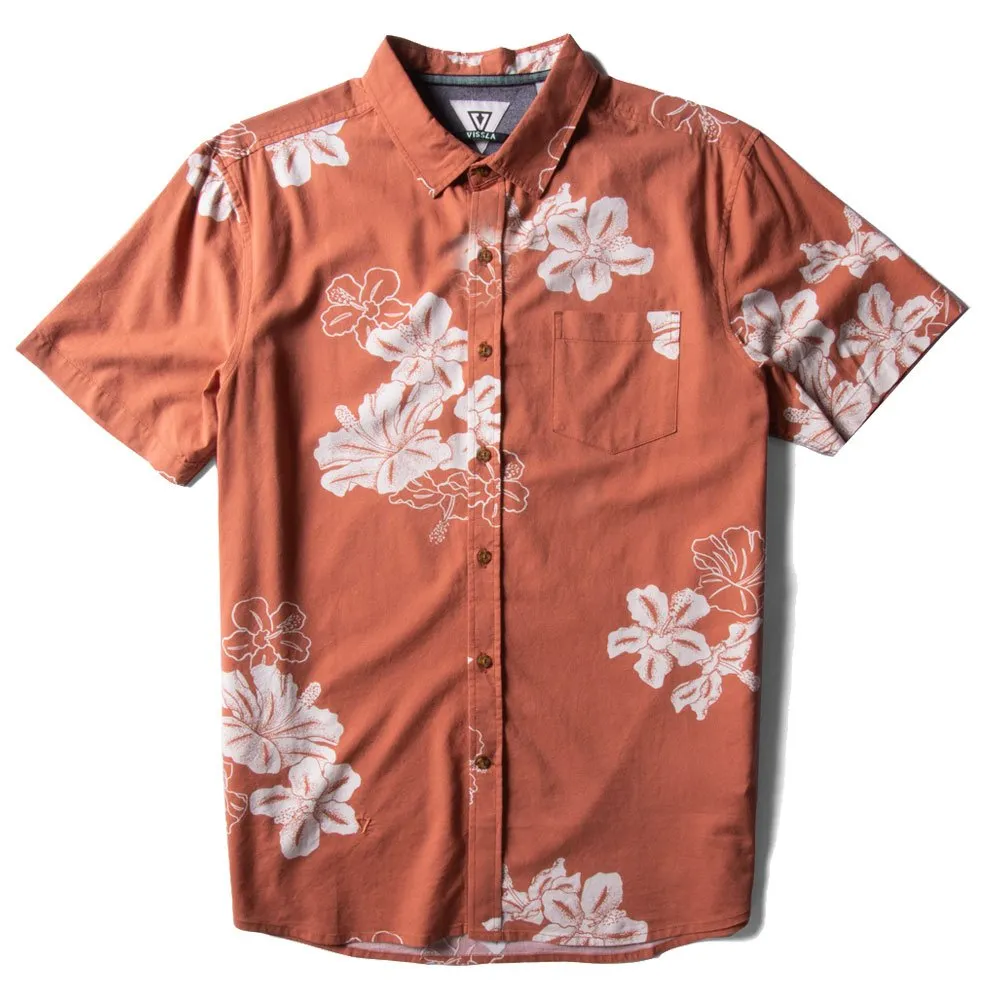 Camisa Vissla Byebiscus Eco Terracotta