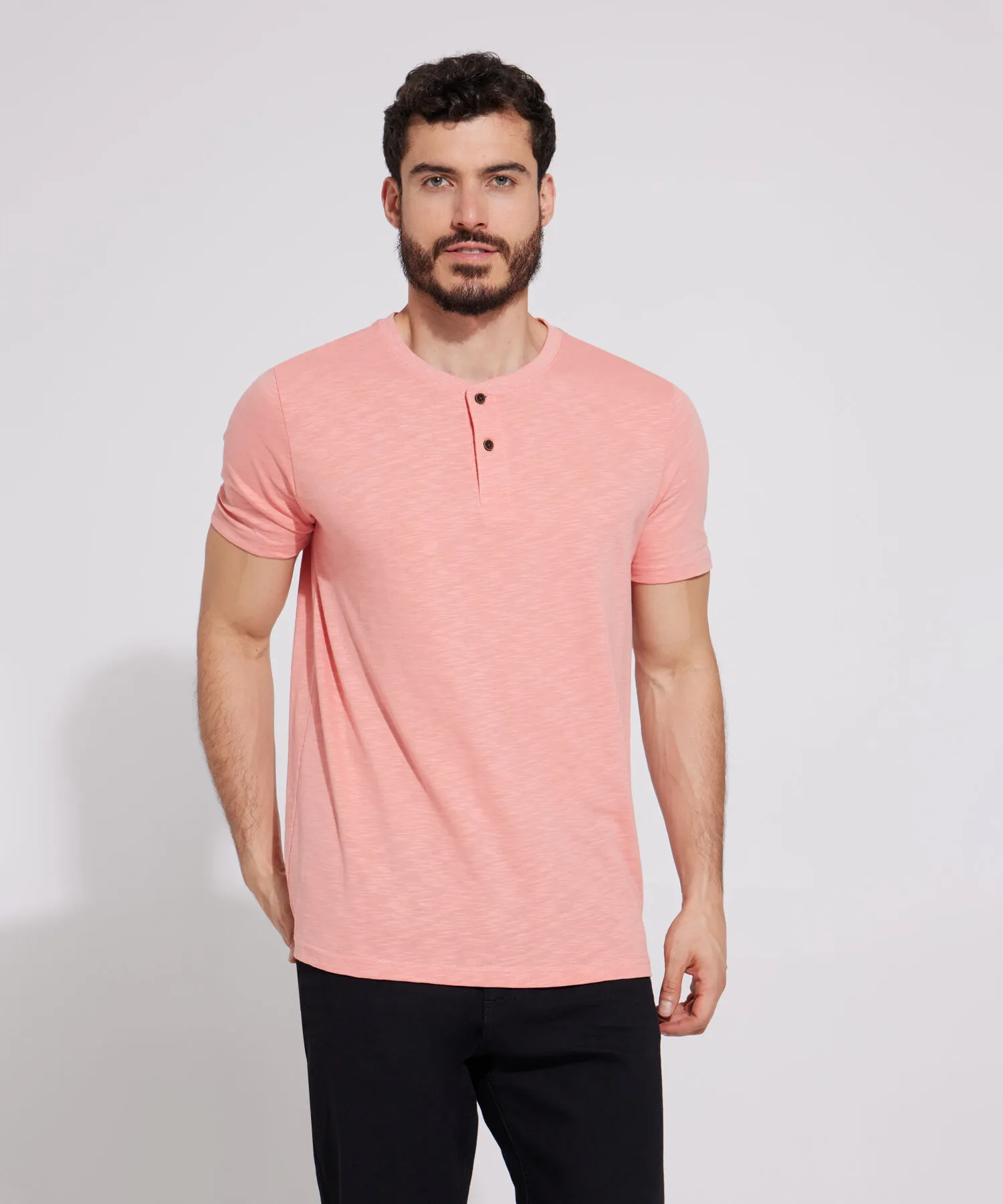 Camiseta Manga Corta Unicolor-
