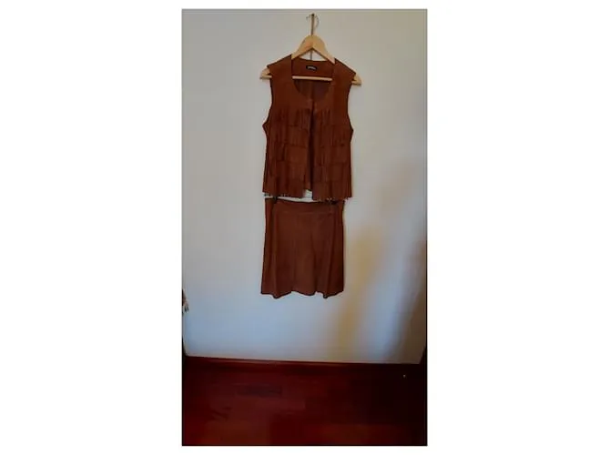 CAROLL Falda elegante Caramelo 