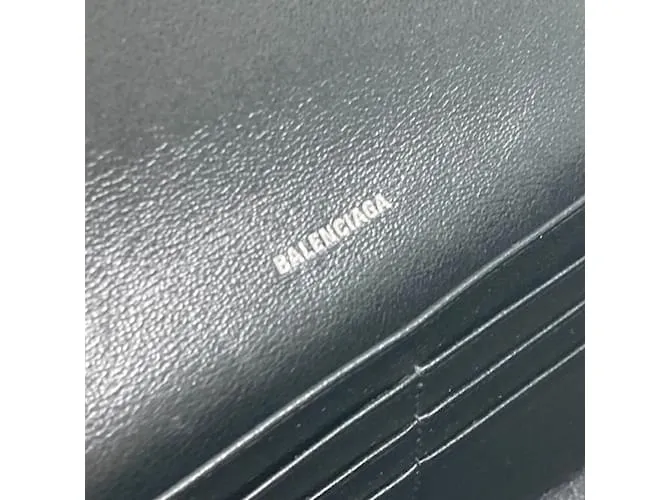 Cartera larga plateada Balenciaga Plata 