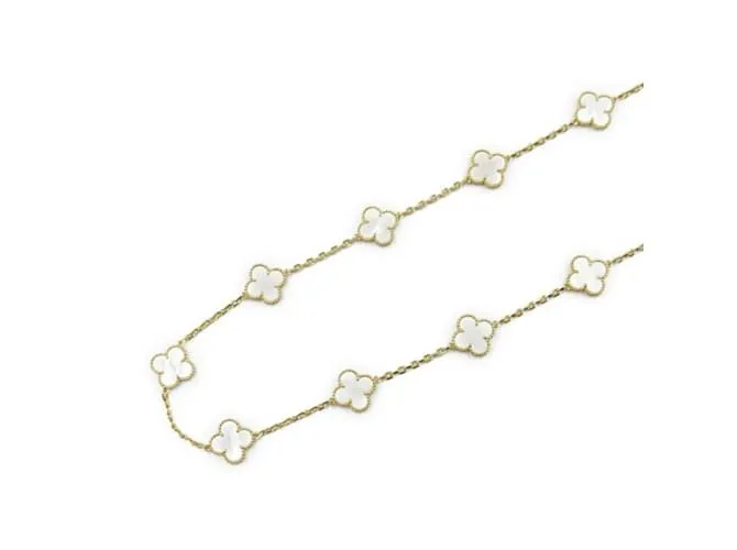 Collar Alhambra de Van Cleef & Arpels Blanco 