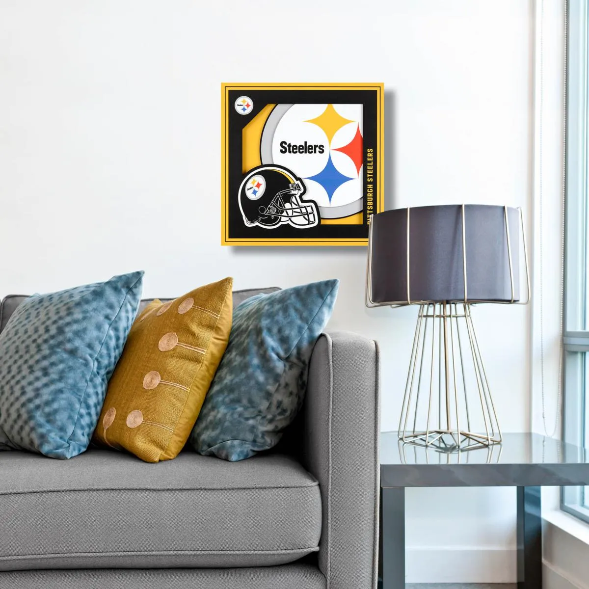 Cuadro NFL You The Fan 3D Logo Steelers
