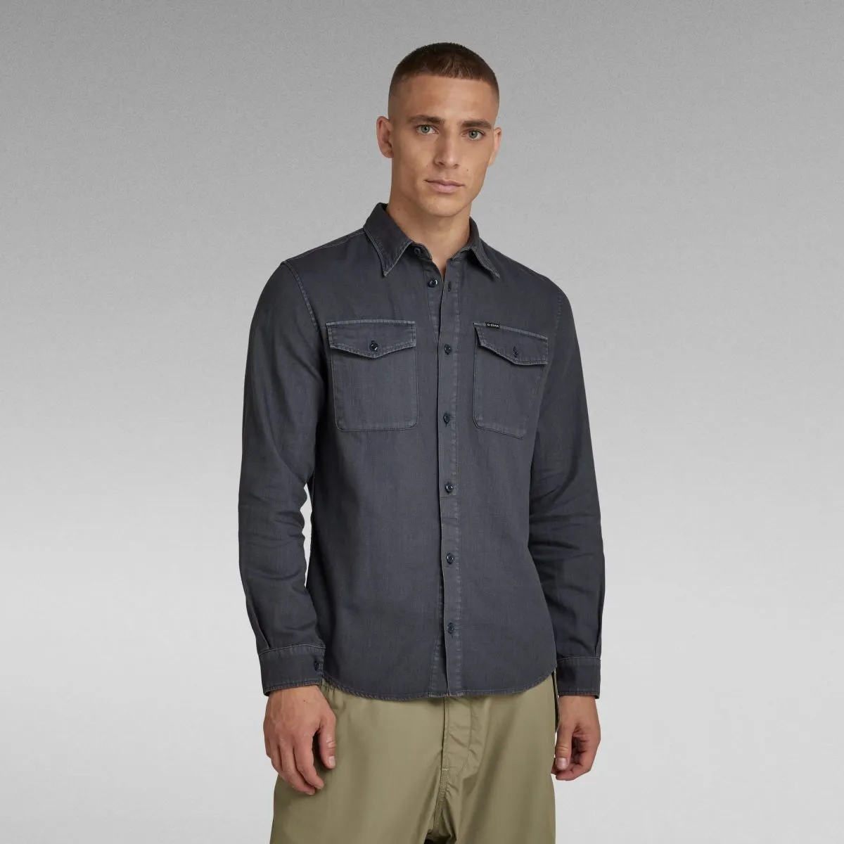 D20165 7647 MARINE SHIRT-D147 FANTEM BLUE