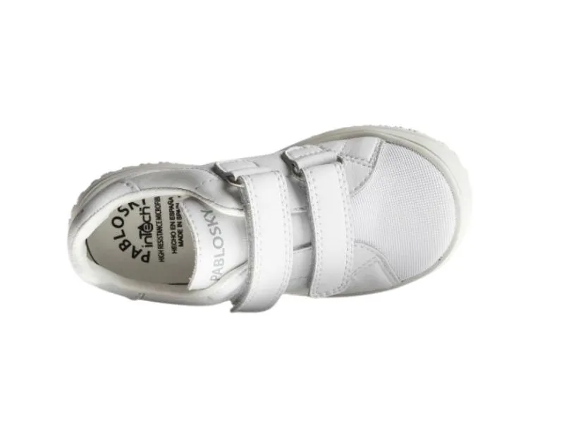 DEPORTIVO DE PIEL BAREFOOT PABLOSKY EN COLOR BLANCO 200000