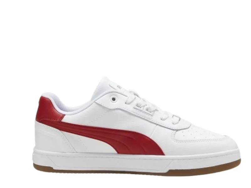 DEPORTIVO PUMA CAVEN 2.0 LUX EN COLOR BLANCO-ROJO 395016