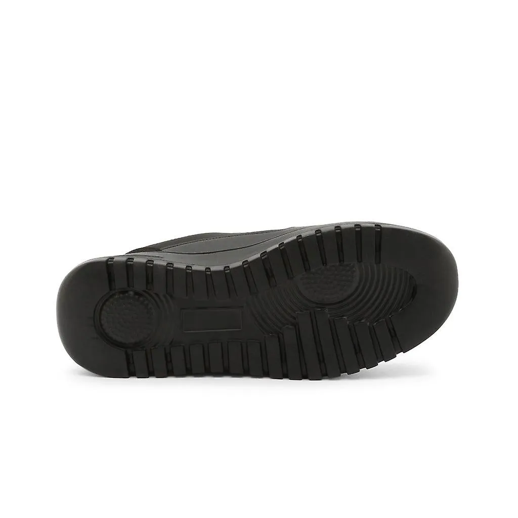 Duca di morrone zack negro zack zapatillas de piel negra
