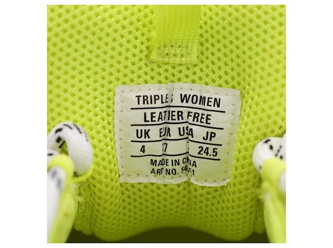 Everyday Zapatillas Balenciaga Triple S con suela transparente en poliéster amarillo 