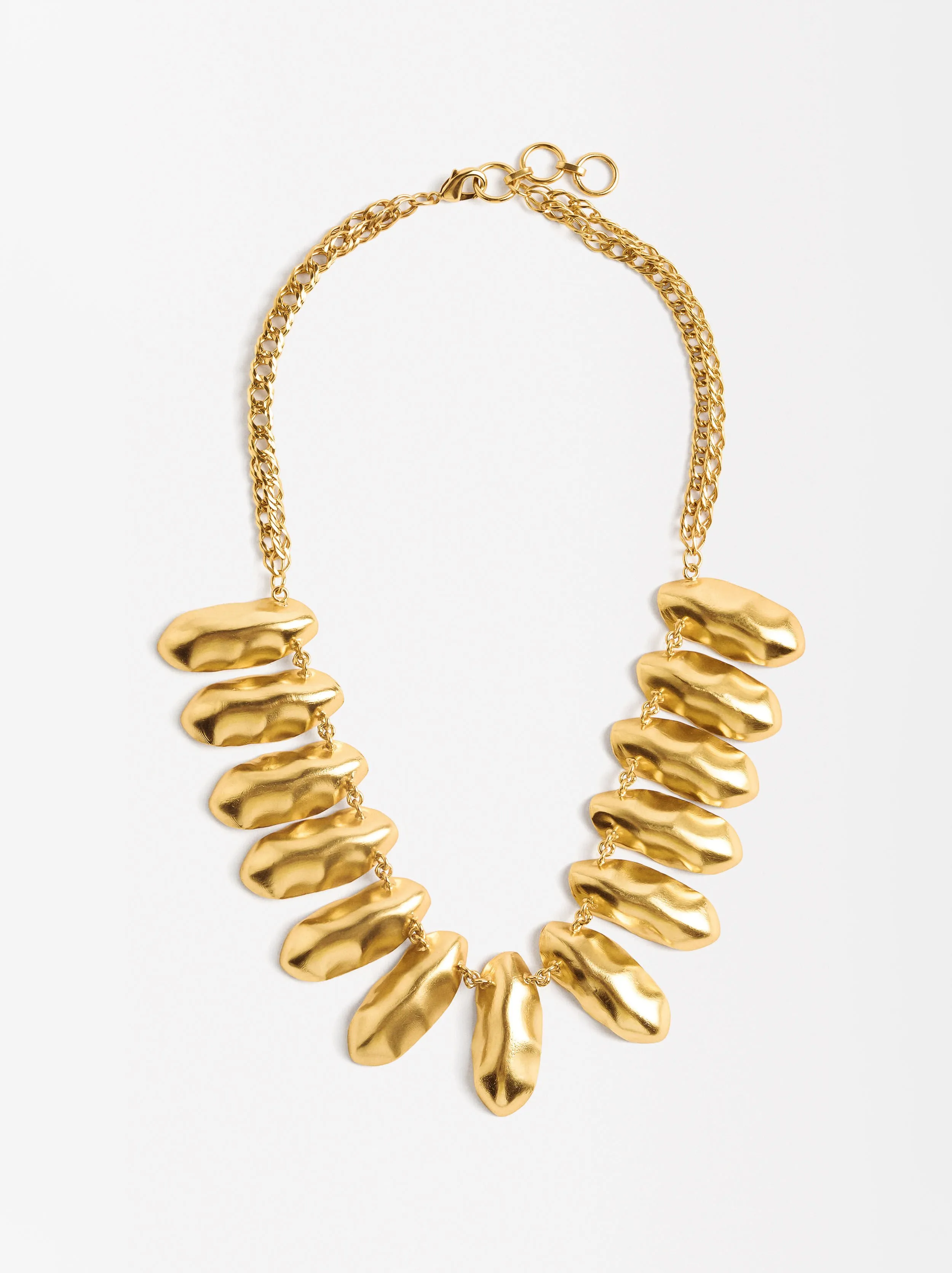 Exclusivo Online - Collar Doble De Eslabones Baño Oro De 18k