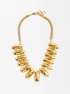 Exclusivo Online - Collar Doble De Eslabones Baño Oro De 18k