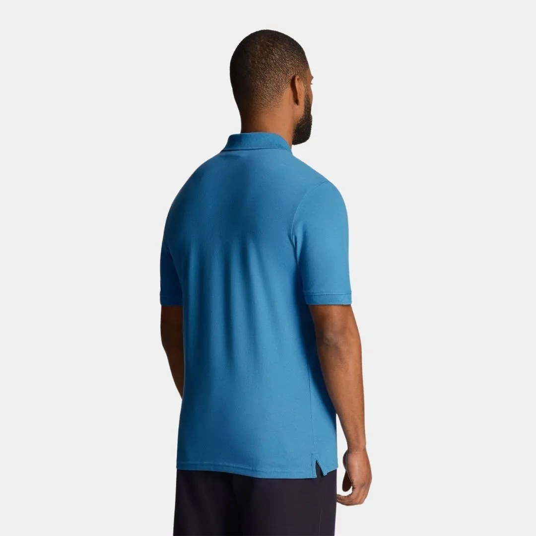 Lyle & Scott Plain Polo Shirt Spring Blue