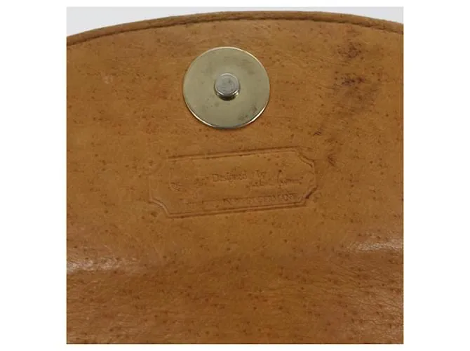 MCM Vicetos Logogram Chain Bandolera Cuero Marrón Auth ti1320 Castaño 