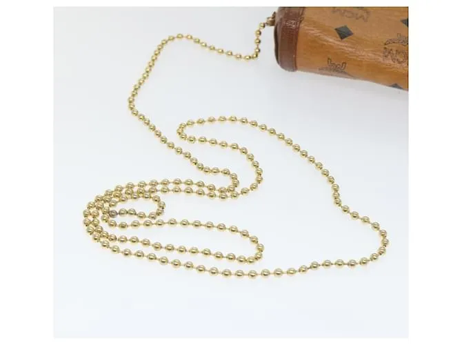 MCM Vicetos Logogram Chain Bandolera Cuero Marrón Auth ti1320 Castaño 