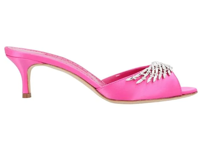 Mule Rosa Manolo Blahnik Lumada Fabio 050 