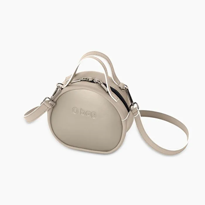 O bag petite arena metal tejido sintético con bandolera