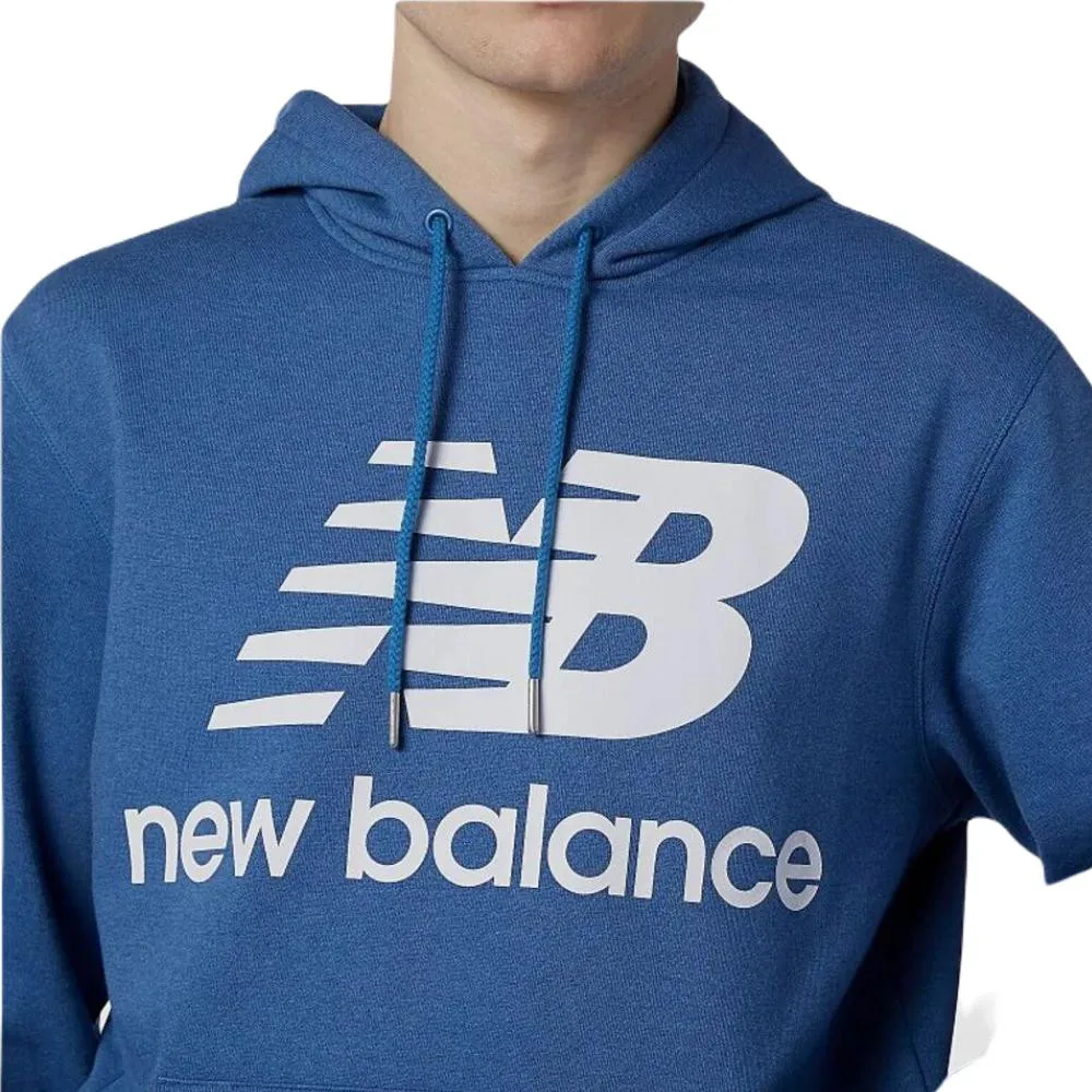 SUDADERA NEW BALANCE ESSE ST LOGO POHO AZUL HOODIE MT03558-OBR