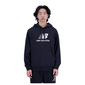 SUDADERA NEW BALANCE ESSENTIA STAC LO NEGRO HOODIE MT31537-BK