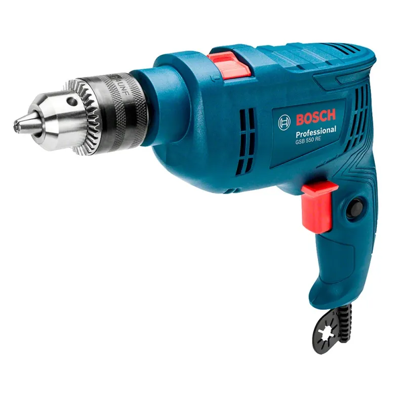 Taladro Percutor 1/2" 550W GSB 550 RE + Amoladora Angular 4 1/2" GWS 700 Bosch