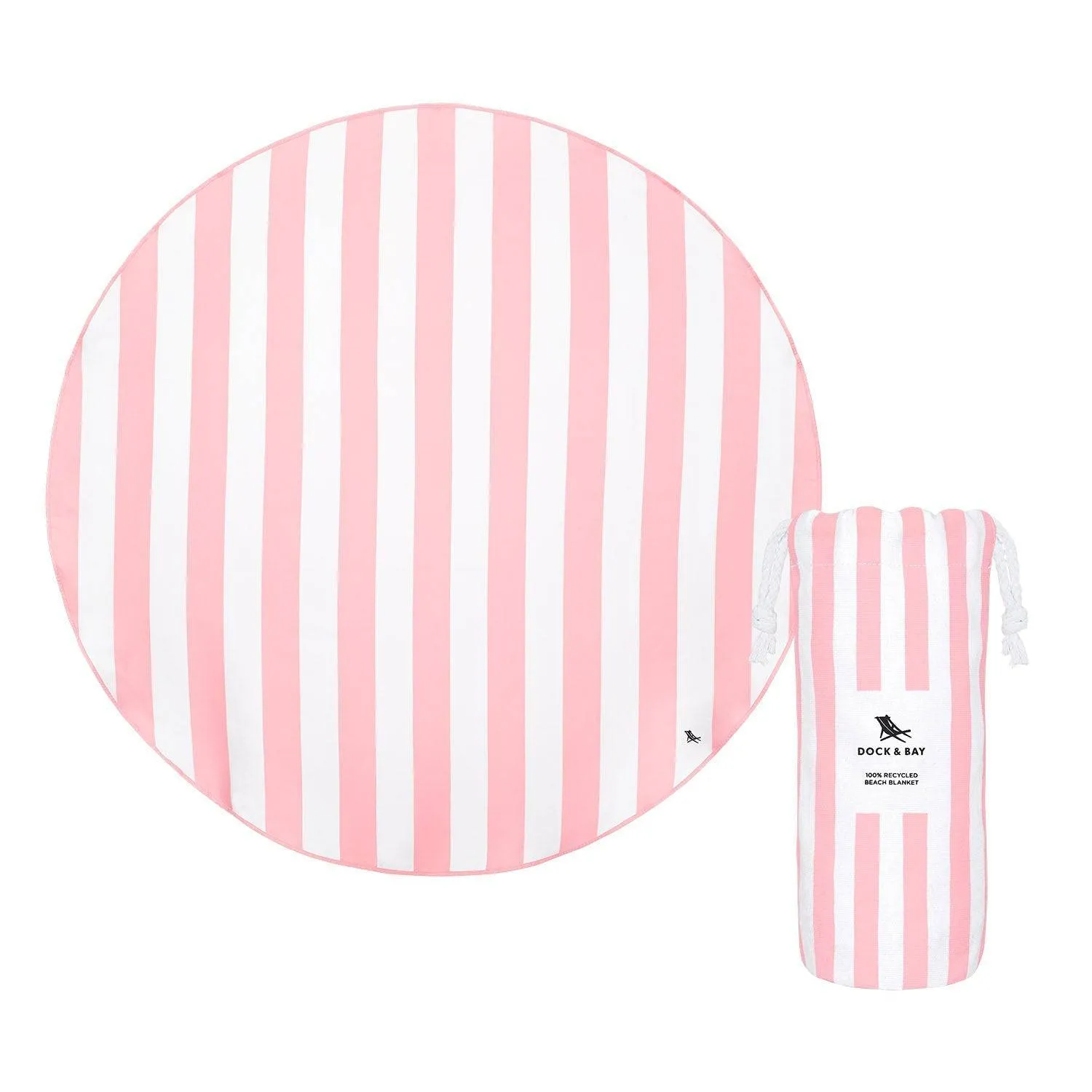 Toalla Redonda Rosa Pastel · 170cm