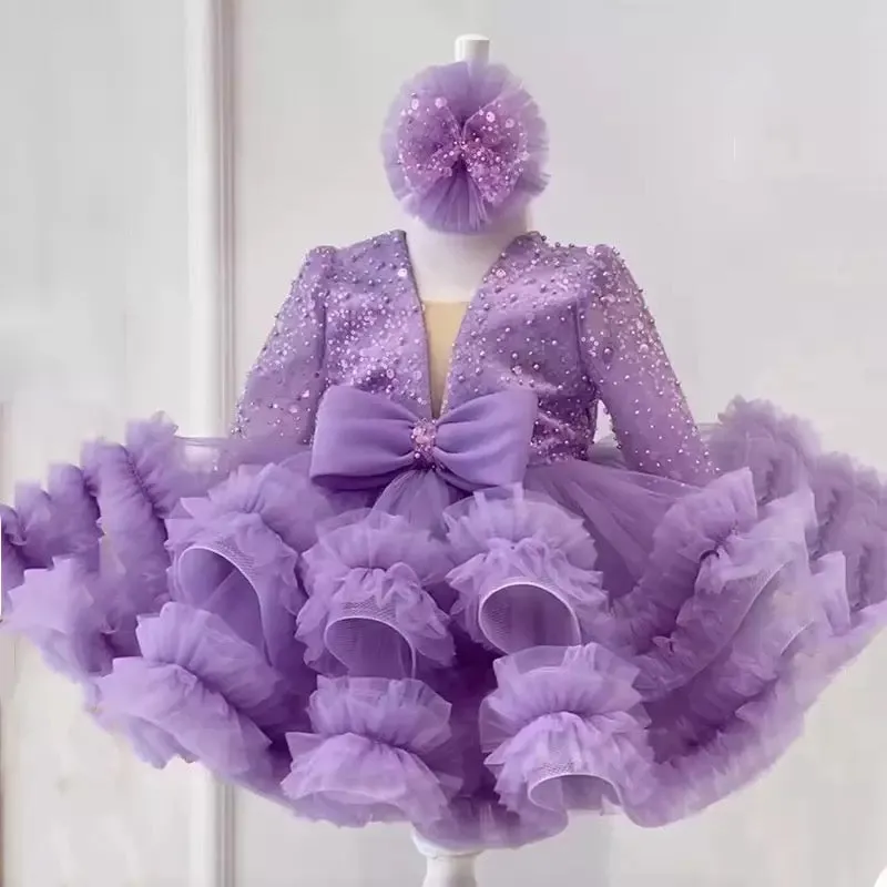 Vestido Jenifer color lila para niñas