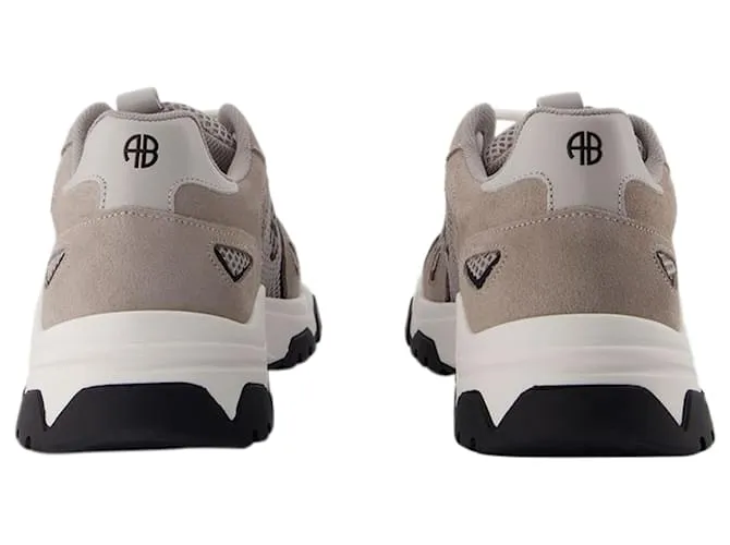 Zapatillas Brody - ANINE BING - Cuero - Gris 