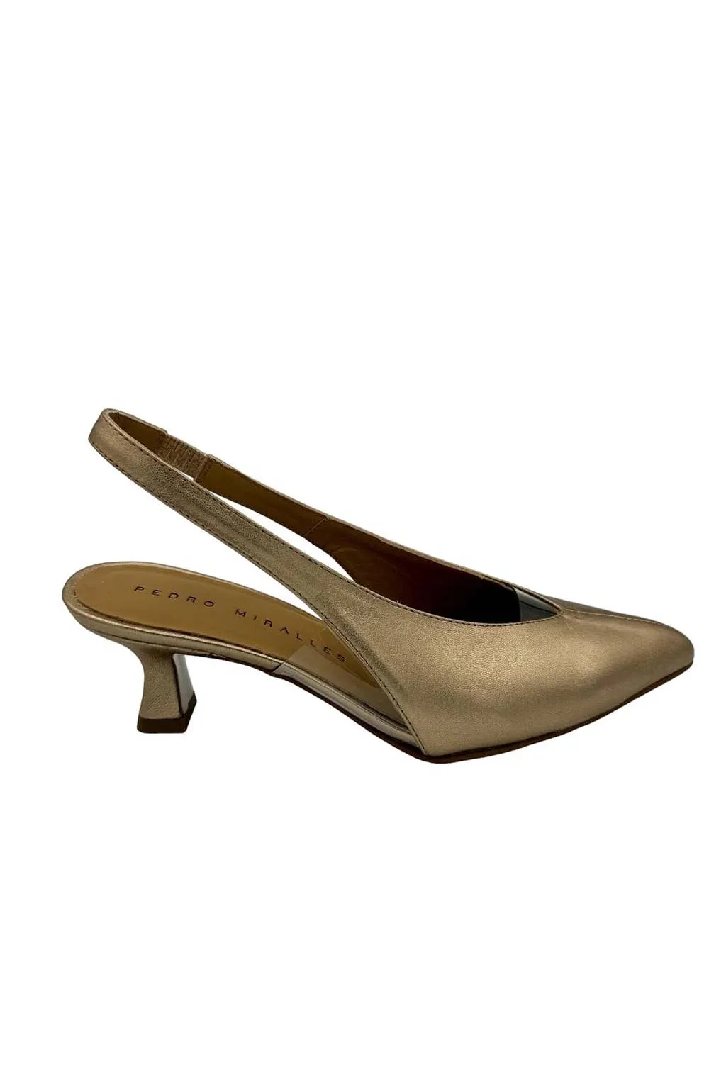 Zapato Pedro Miralles 14776 napa metal oro rosa